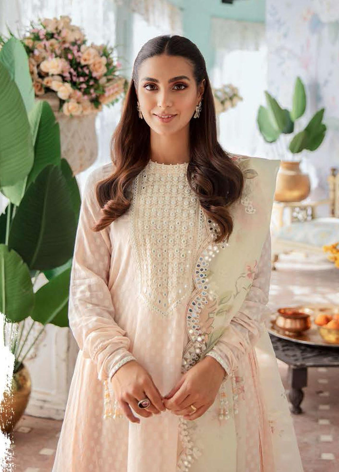 Mehrbano By Cross Stitch Embroidered Lawn Suits Unstitched 3 Piece CS22ME 02 SANG-EMAAH - Premium Collection