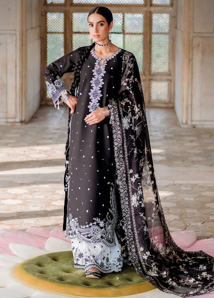 Cross Stitch Print N Embroidery Lawn Suits Unstitched 3 Piece CS25EL Ebory Vogue - Summer Collection