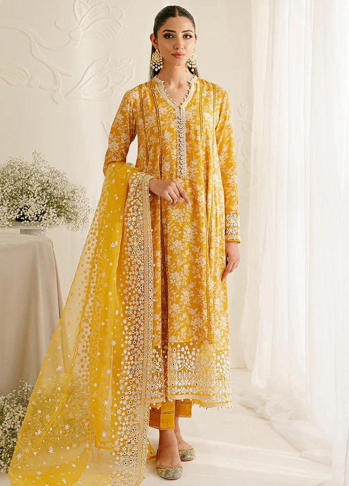 Cross Stitch Embroidered Silk Suits Unstitched 3 Piece CS23TBT Elfin Radiant - Festive Collection