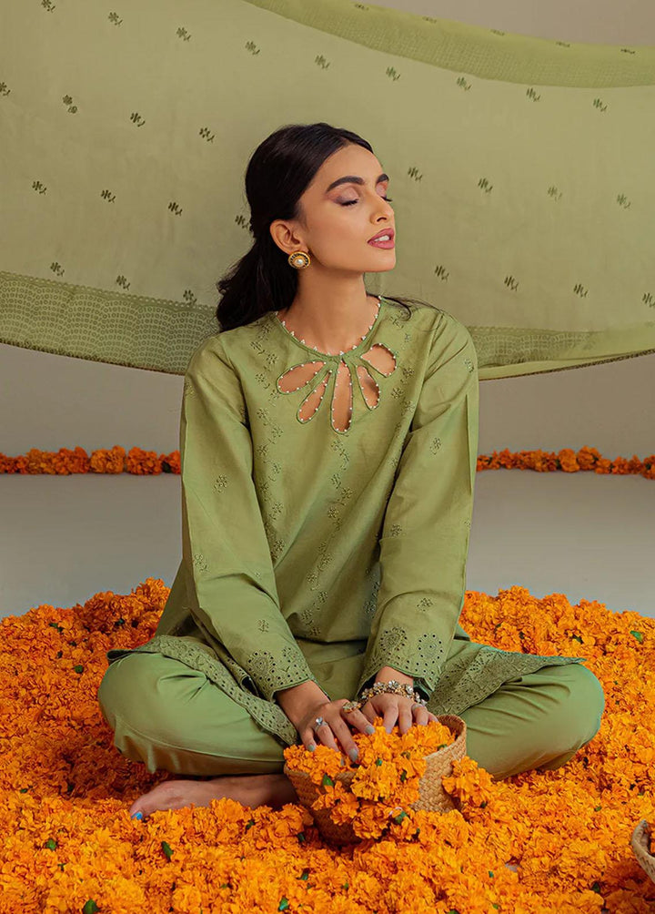 Cross Stitch Embroidered Lawn Suits Unstitched 3 Piece CS23L Floret Fringe - Summer Collection