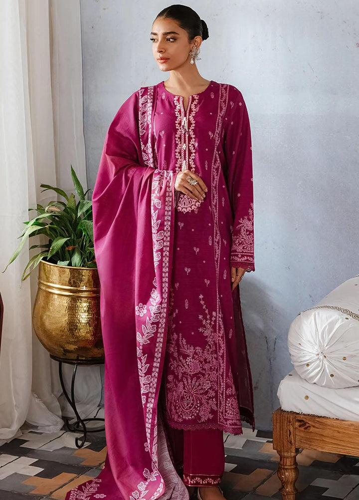 Cross Stitch Embroidered Khaddar Suits Unstitched 3 Piece CS23KL Baton Rouge - Winter Collection