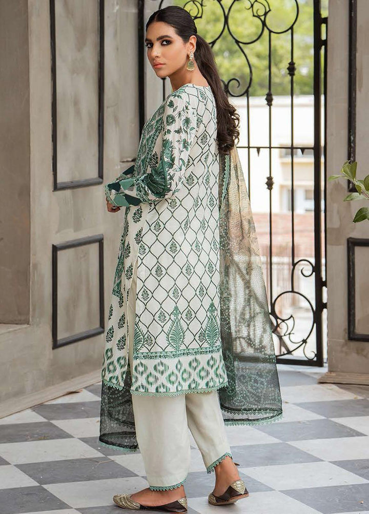 Cross Stitch Printed Lawn Suits Unstitched 3 Piece CS21SE D-10 SAPPHIRE STROKE - Summer Collection