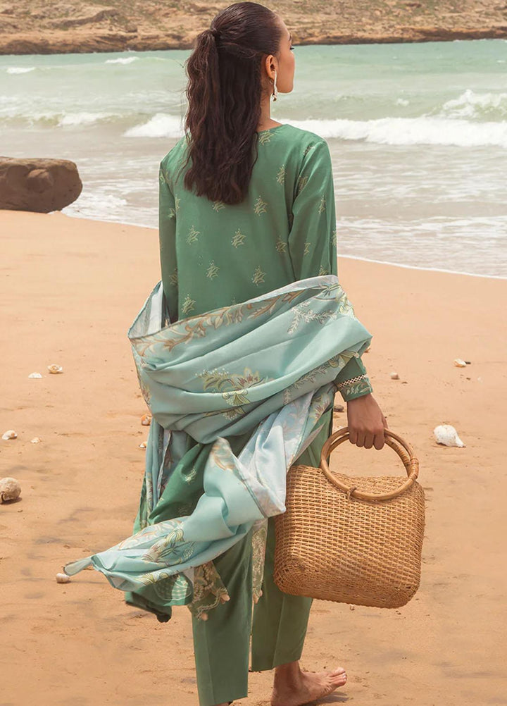 Cross Stitch Embroidered Cotton satin Suits Unstitched 3 Piece CS23CS D-11 Dream Ornate - Premium Collection