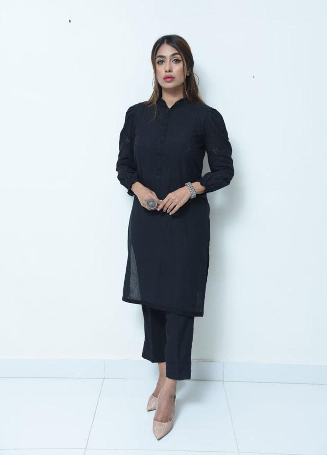 Cyanic Casual Pret Cotton Shirt CYN23CP Majestic Black