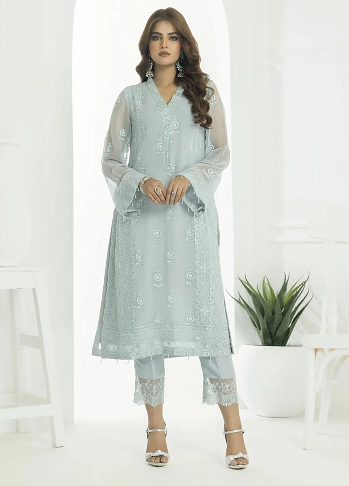 Cyanic Embroidered Chiffon Suits Unstitched 2 Piece CYN23L Serenity - Festive Collection