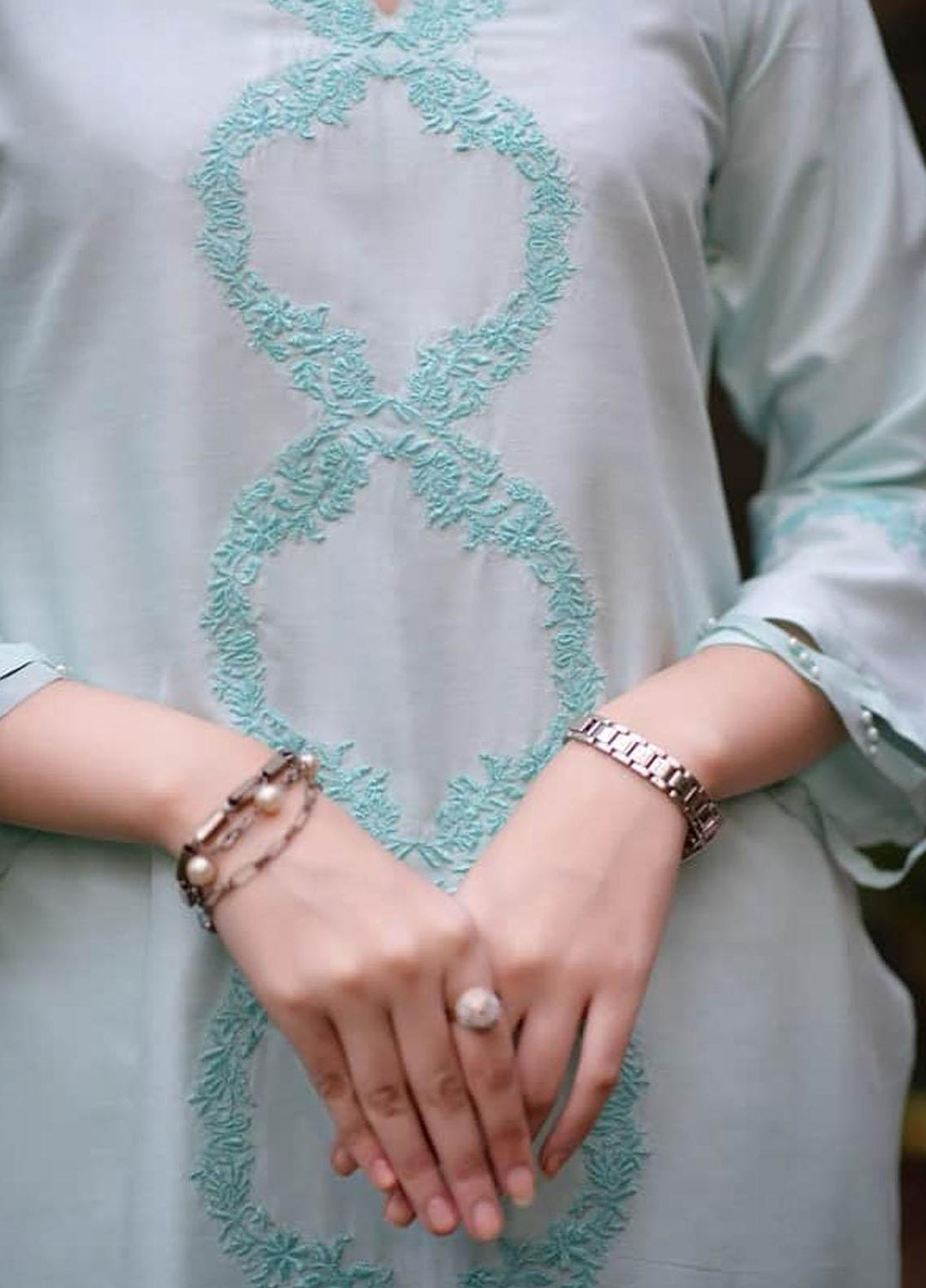 Cyanic Casual Pret  Raw Silk 2 Piece Suit CYN22ZP Cerulean