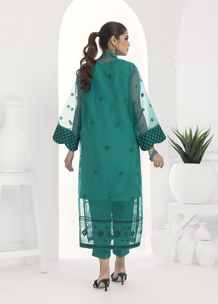 Cyanic Casual Pret  Organza 2 Piece Suit CYN22ZP Jade