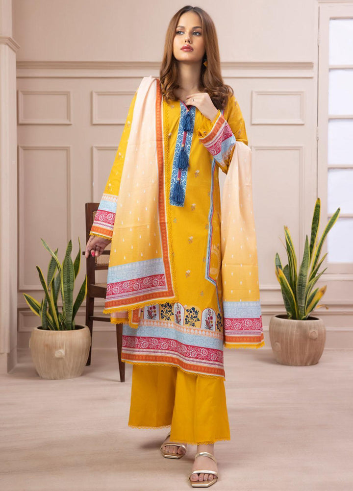 Salina By Regalia Textiles Printed Cotton Suits Unstitched 3 Piece RGT23SMS D-09 - Mid Summer Collection