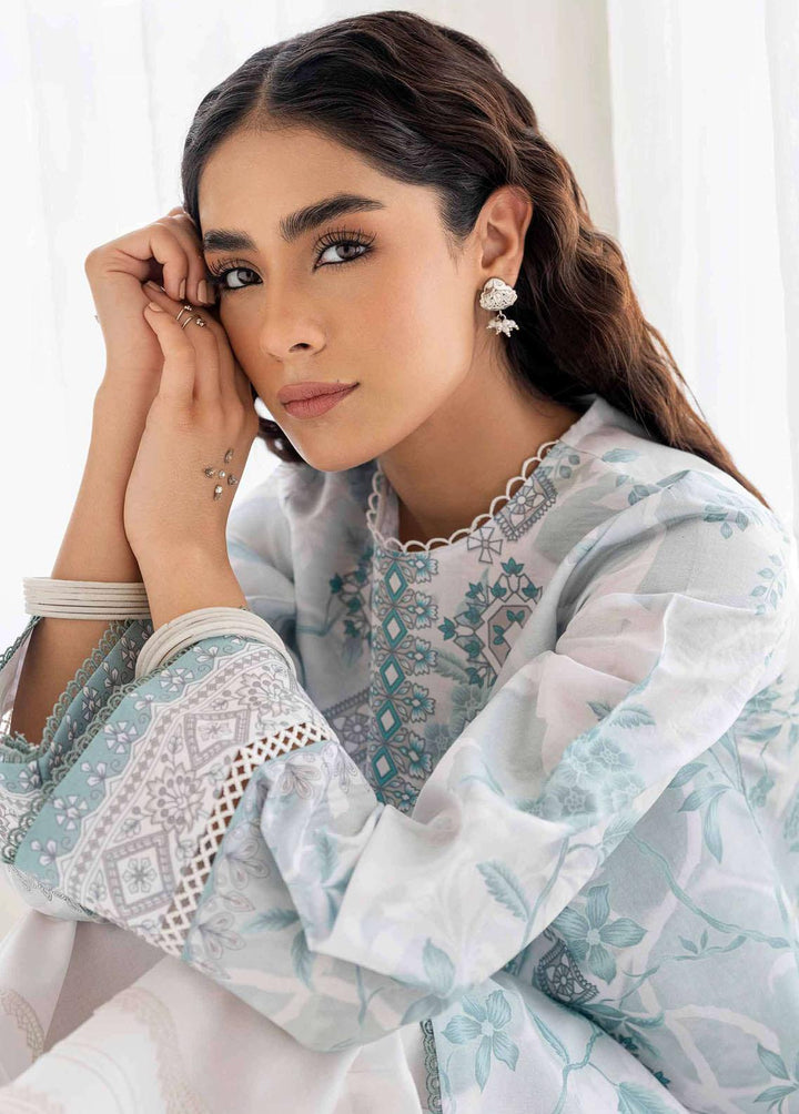 Daffodils By Seran Embroidered Lawn Suits Unstitched 2 Piece SRN23D 07 Iris - Summer Collection
