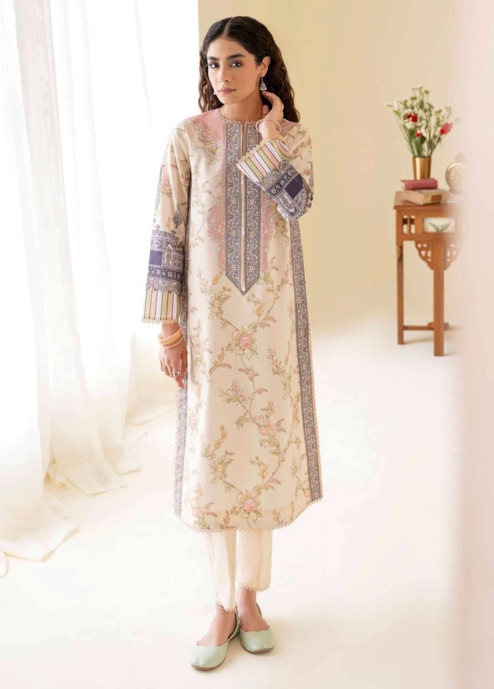 Daffodils By Seran Embroidered Lawn Suits Unstitched 2 Piece SRN23D 10 Lily - Summer Collection