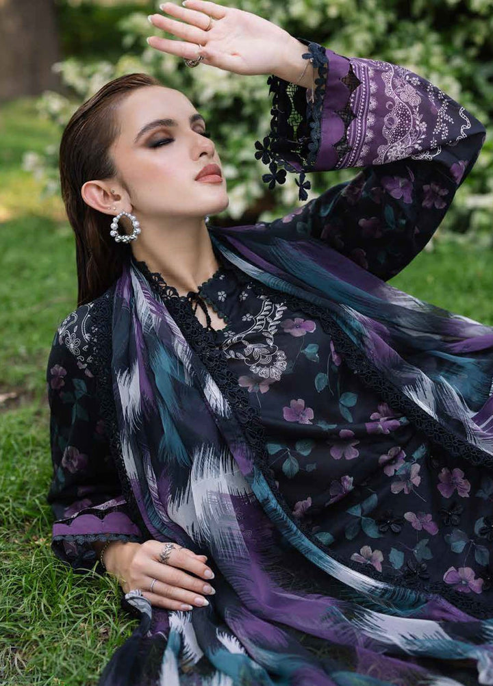 Daily Delights by Nureh Chikankari Lawn Suits Unstitched 3 Piece NU25DC BL-06 - Summer Collection