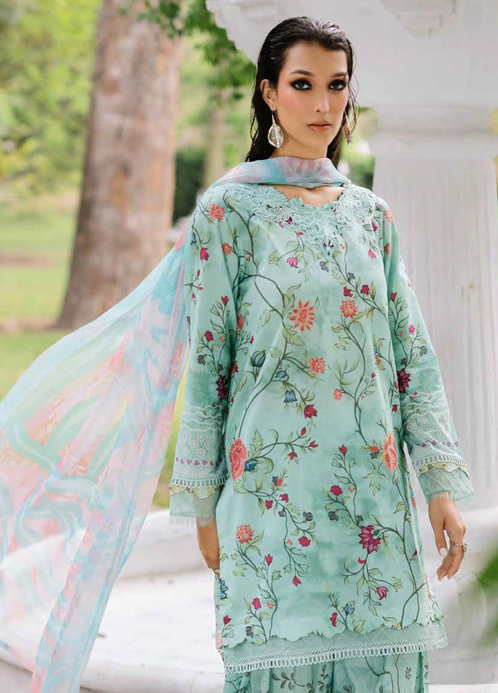 Daily Delights by Nureh Chikankari Lawn Suits Unstitched 3 Piece NU25DC DD-03 - Summer Collection