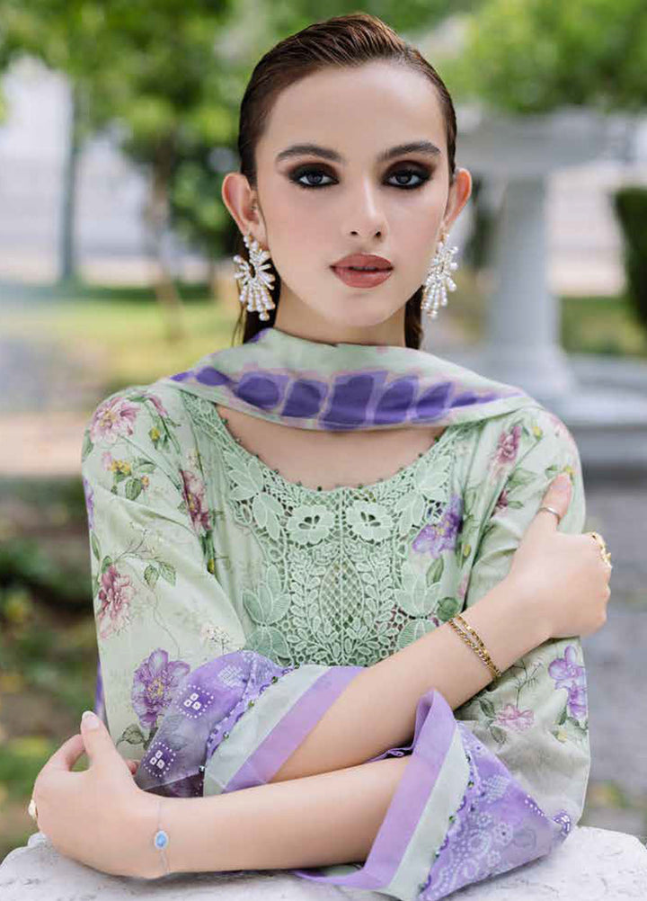 Daily Delights by Nureh Chikankari Lawn Suits Unstitched 3 Piece NU25DC DD-08 - Summer Collection