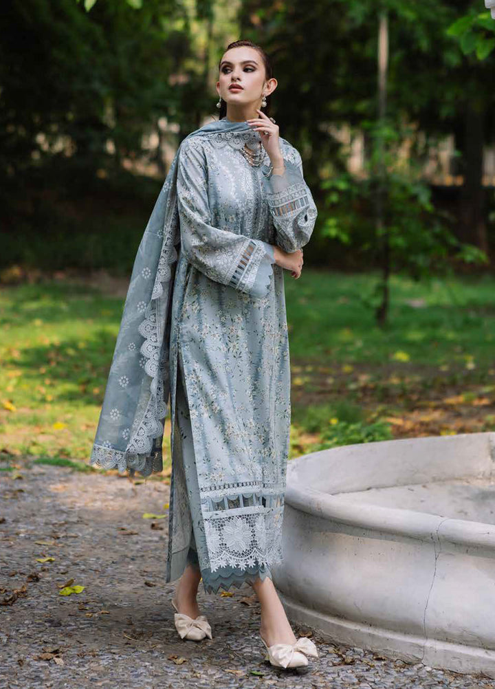 Daily Delights by Nureh Chikankari Lawn Suits Unstitched 3 Piece NU25DC DD-09 - Summer Collection