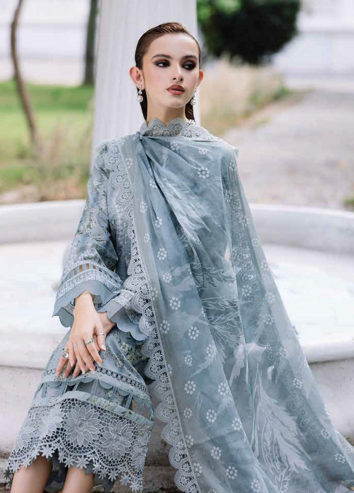 Daily Delights by Nureh Chikankari Lawn Suits Unstitched 3 Piece NU25DC DD-09 - Summer Collection