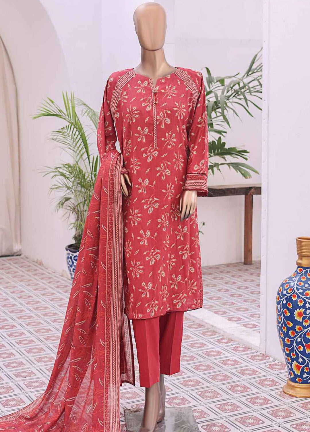 Daily Wear by HZ Textiles Digital Printed Lawn Suits Unstitched 3 Piece HZ25DW PDW-102-A - Summer Collection