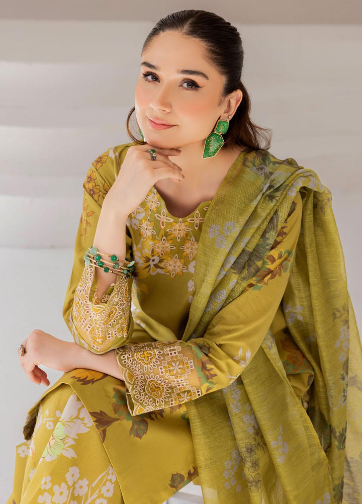 Esra Fashion Pret Embrodered Cambric 3 Piece Suit DT-23-06