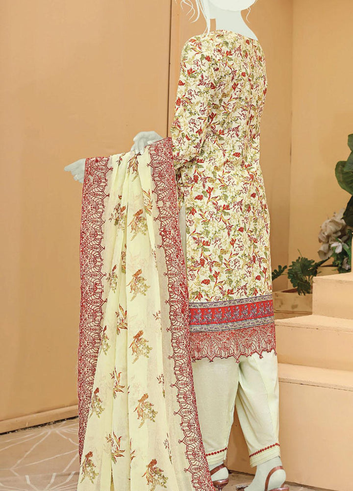 Dastaan by Humdum Embroidered Lawn Suits Unstitched 3 Piece HD22DL D1 - Summer Collection