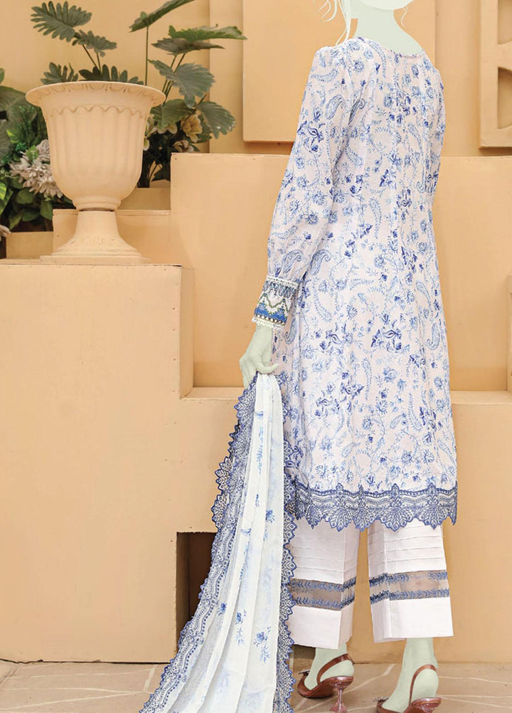 Dastaan by Humdum Embroidered Lawn Suits Unstitched 3 Piece HD22DL D7 - Summer Collection