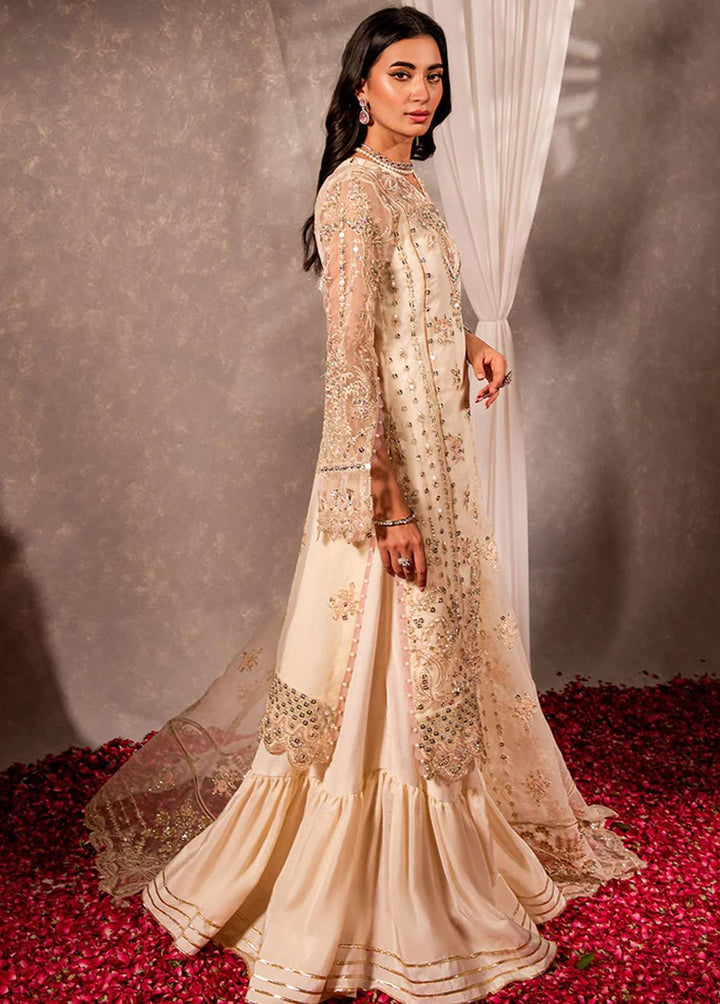 Dastaan By Maria Osama Khan Embroidered Organza Suits Unstitched 3 Piece Hoor - Luxury Collection