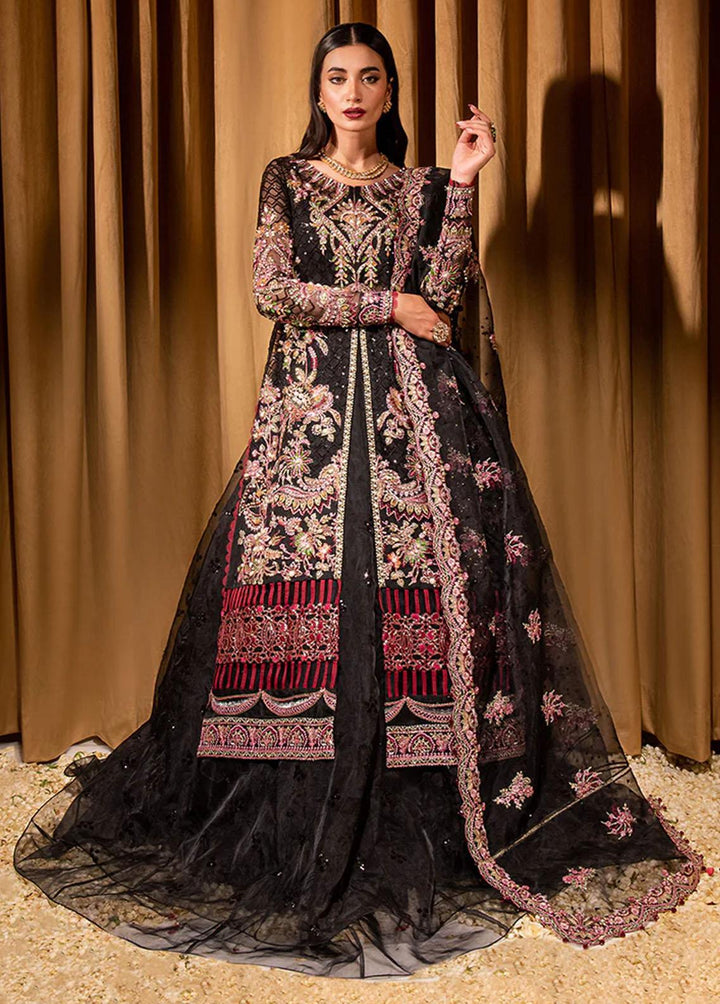 Dastaan By Maria Osama Khan Embroidered Organza Suits Unstitched 3 Piece Raunaq - Luxury Collection