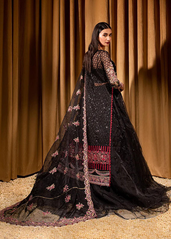 Dastaan By Maria Osama Khan Embroidered Organza Suits Unstitched 3 Piece Raunaq - Luxury Collection