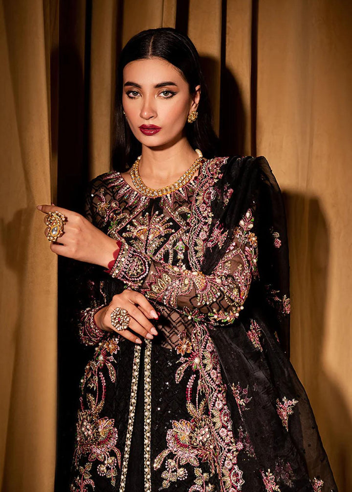 Dastaan By Maria Osama Khan Embroidered Organza Suits Unstitched 3 Piece Raunaq - Luxury Collection