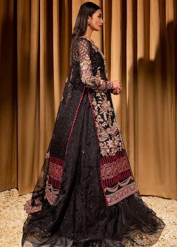 Dastaan By Maria Osama Khan Embroidered Organza Suits Unstitched 3 Piece Raunaq - Luxury Collection
