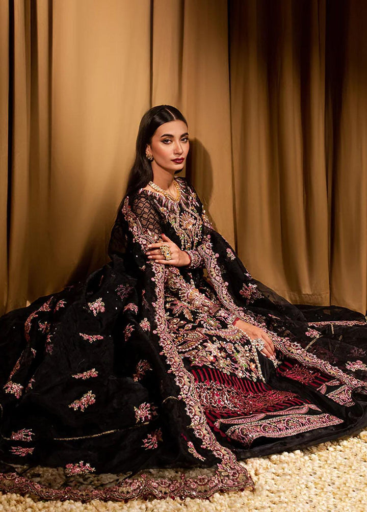 Dastaan By Maria Osama Khan Embroidered Organza Suits Unstitched 3 Piece Raunaq - Luxury Collection