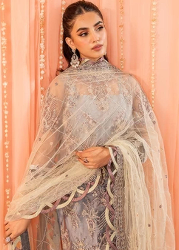 Dastaan By Neeshay Embroidered Net Suits Unstitched 3 Piece NSH23D Zaib - Festive Collection