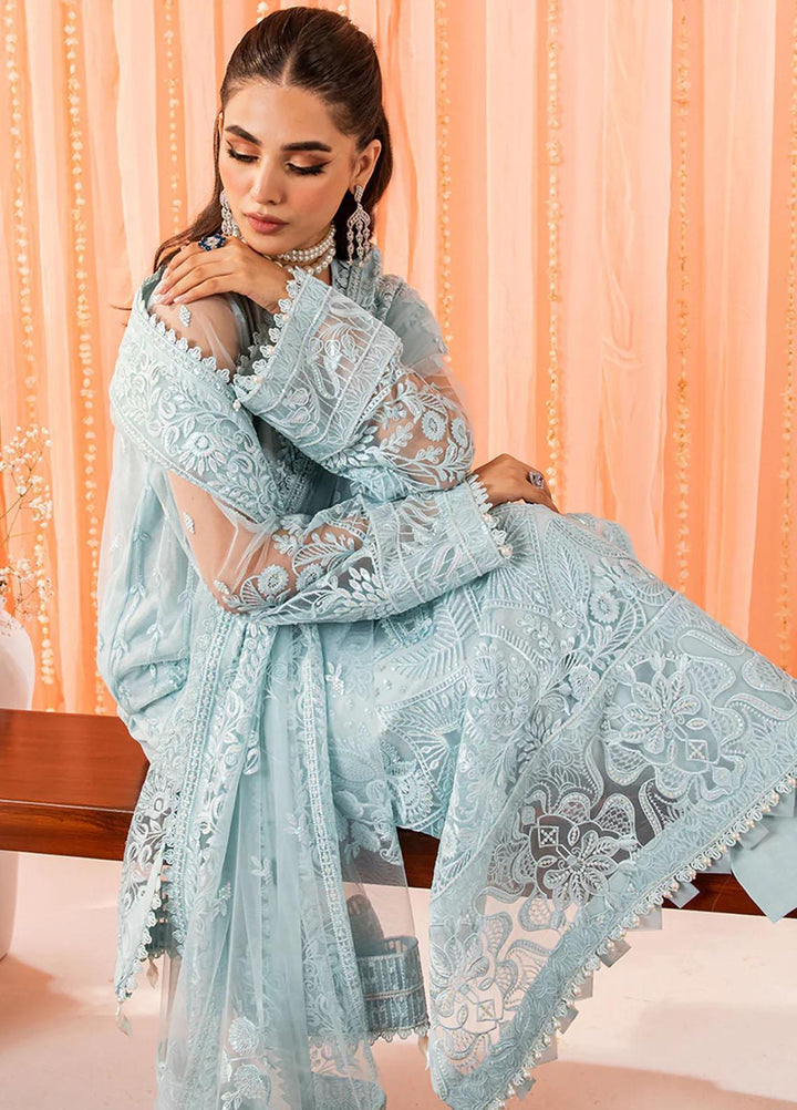 Dastaan By Neeshay Embroidered Net Suits Unstitched 3 Piece NSH23D Aby e hayat - Festive Collection