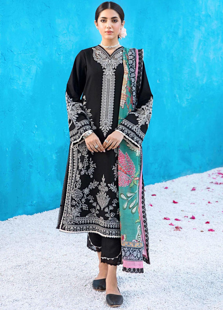 Dastaan By Seran Embroidered Lawn Suits Unstitched 3 Piece SRN23DA D-05 Gulnaaz - Festive Collection