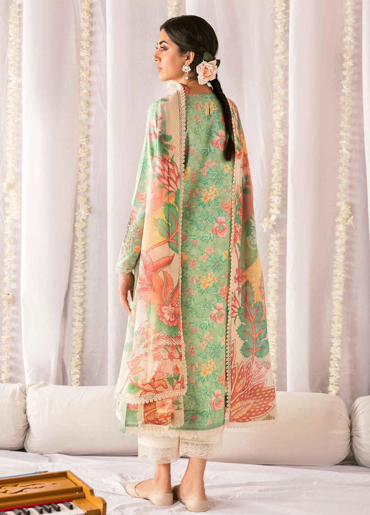 Dastaan By Seran Embroidered Lawn Suits Unstitched 3 Piece SRN23DA D-10 Zoya - Festive Collection