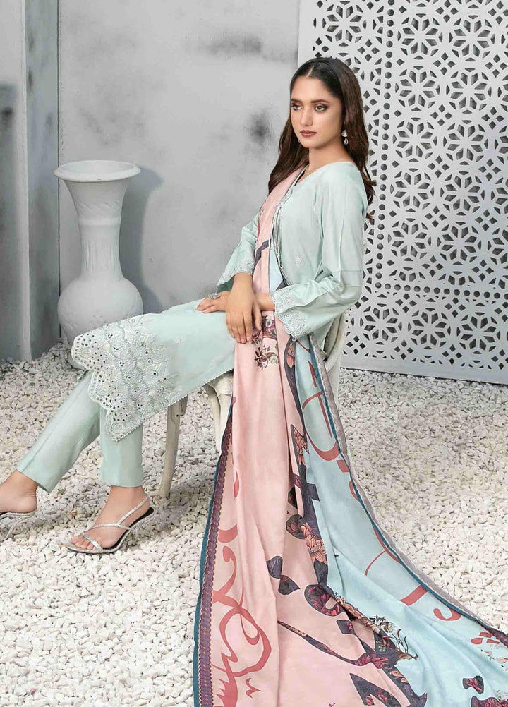 Dastaan By Tawakkal Fabrics Embroidered  Suits Unstitched 3 Piece TWF23DN D-9855 - Formal Collection