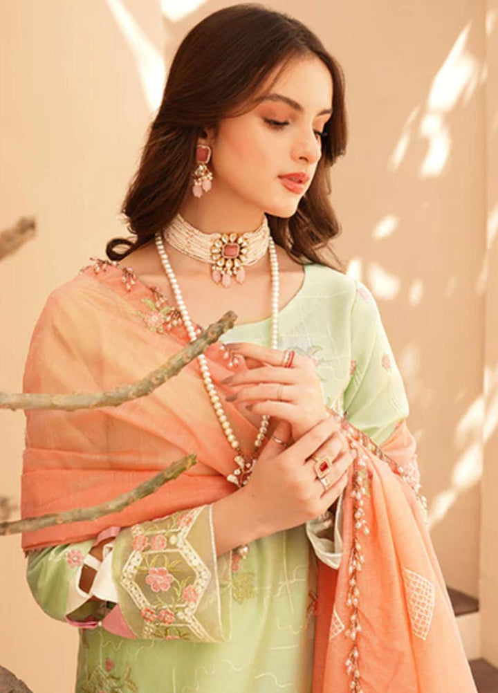 Dastak By Parishay Embroidered Lawn Suits Unstitched 3 Piece PR23D D-05 - Summer Collection