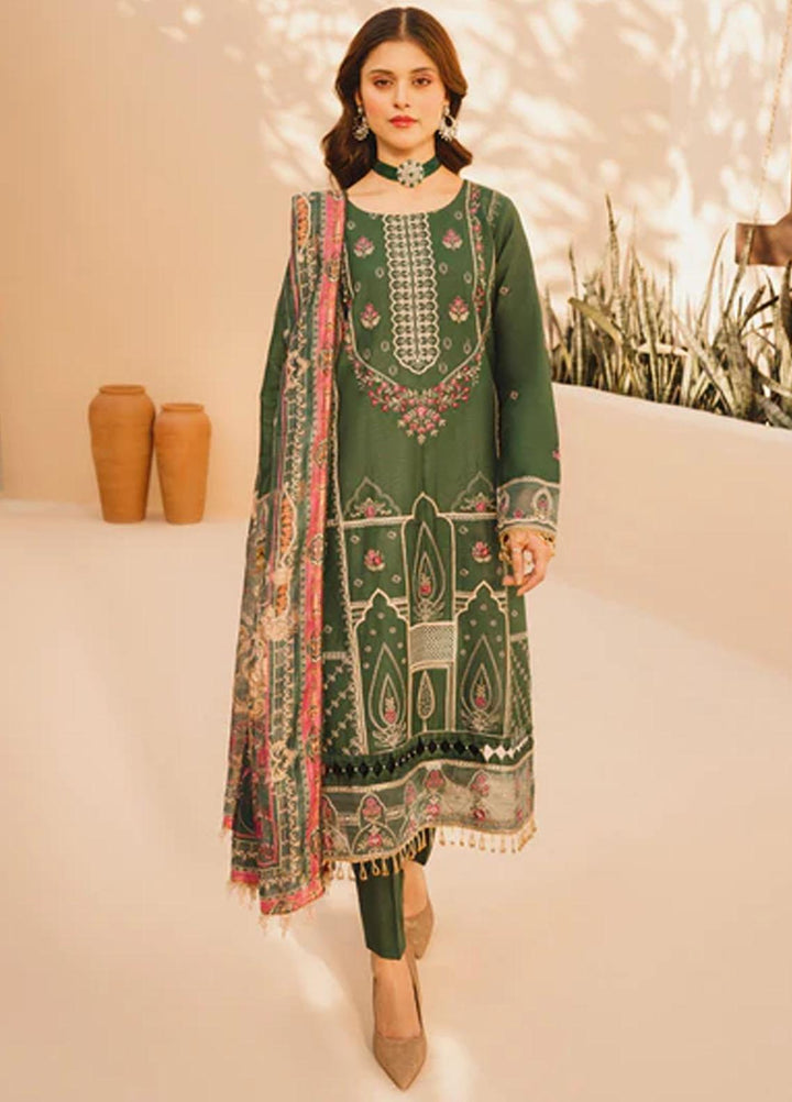 Dastak By Parishay Embroidered Lawn Suits Unstitched 3 Piece PR23D D-08 - Summer Collection