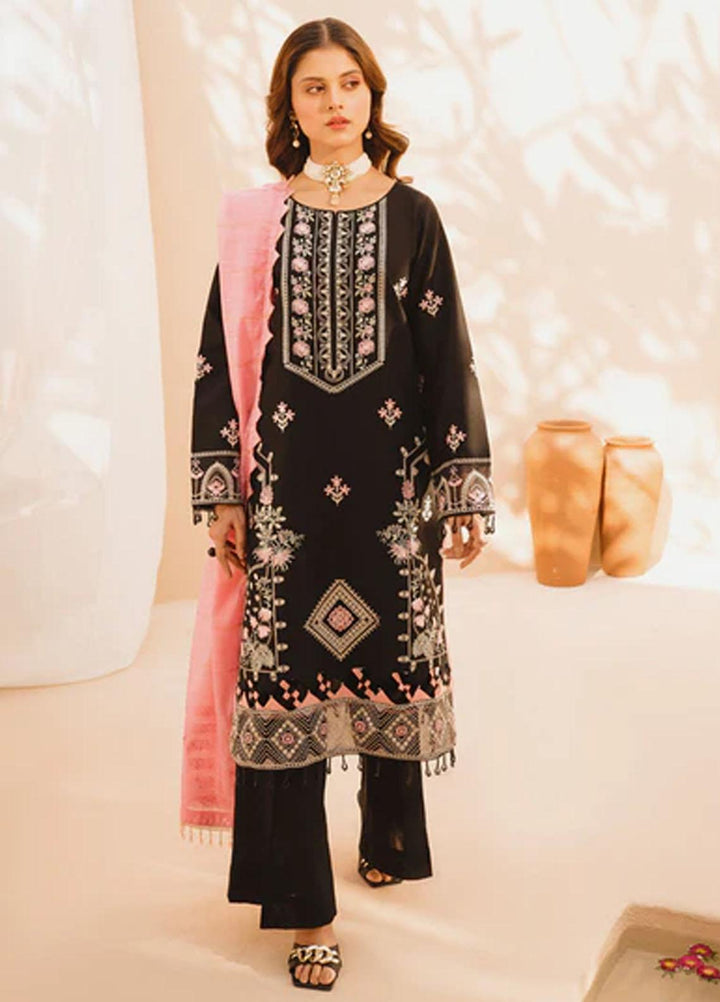 Dastak By Parishay Embroidered Lawn Suits Unstitched 3 Piece PR23D D-12 - Summer Collection