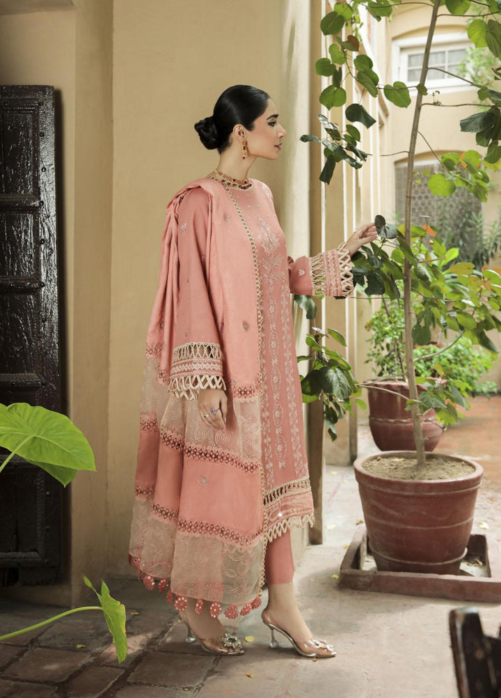 Dastak by Parishay Embroidered Crepe Suits Unstitched 3 Piece PRS22DK D-07 - Winter Collection