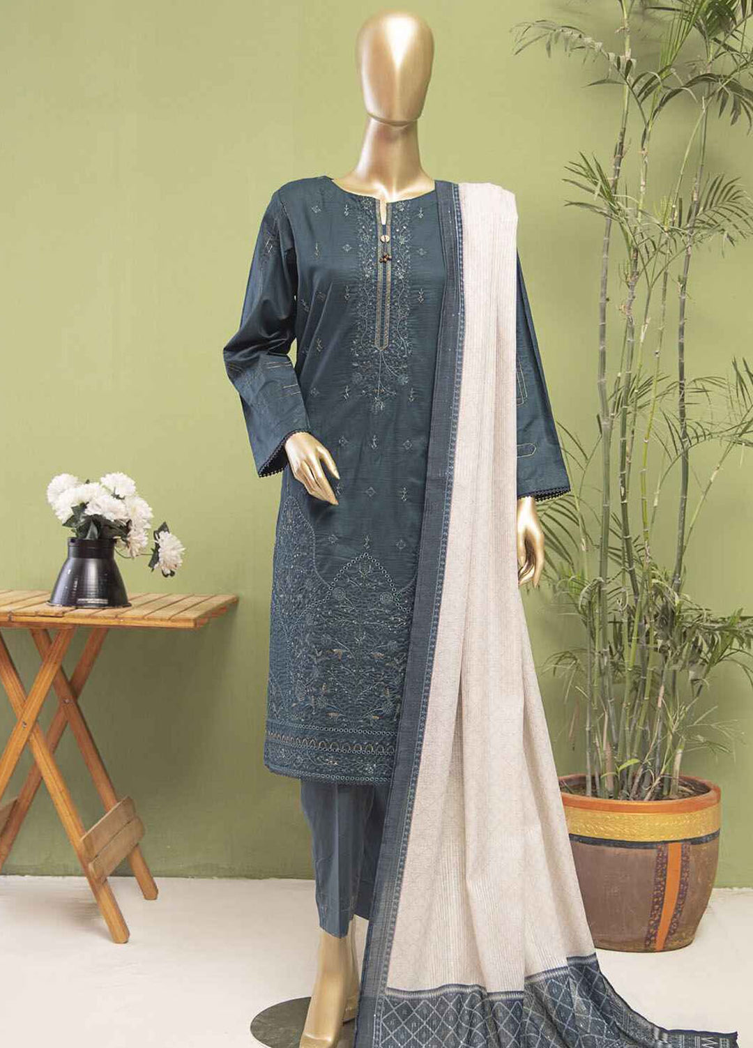 Dastan by HZ Textiles Embroidered Lawn Suits Unstitched 3 Piece HZ25DS DSE-10 VOL-03 - Summer Collection