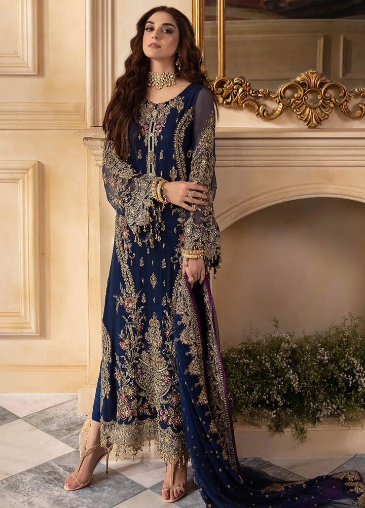 Dastan-e-Jashn by Charizma Embroidered Chiffon Suits Unstitched 3 Piece Suit CRZ24DC DJW4-01 - Formals Collection