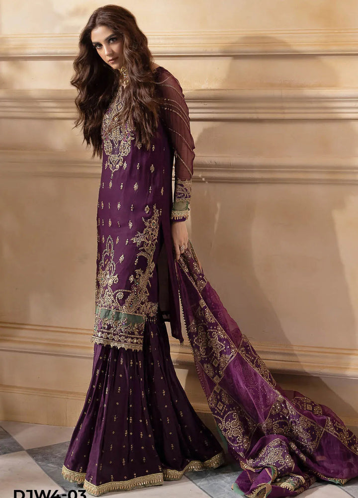 Dastan-e-Jashn by Charizma Embroidered Chiffon Suits Unstitched 3 Piece Suit CRZ24DC DJW4-03 - Formals Collection