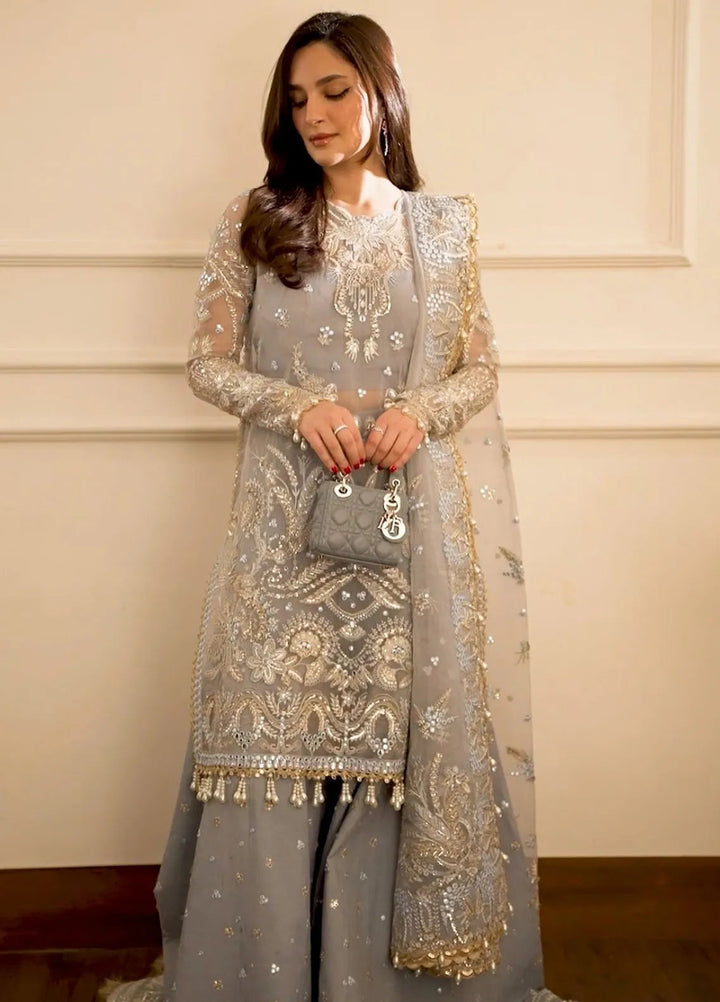 Dastangoi by Afrozeh Embroidered Suits Unstitched 3 Piece AF24DG AWE-01 Nashmia - Formal Collection