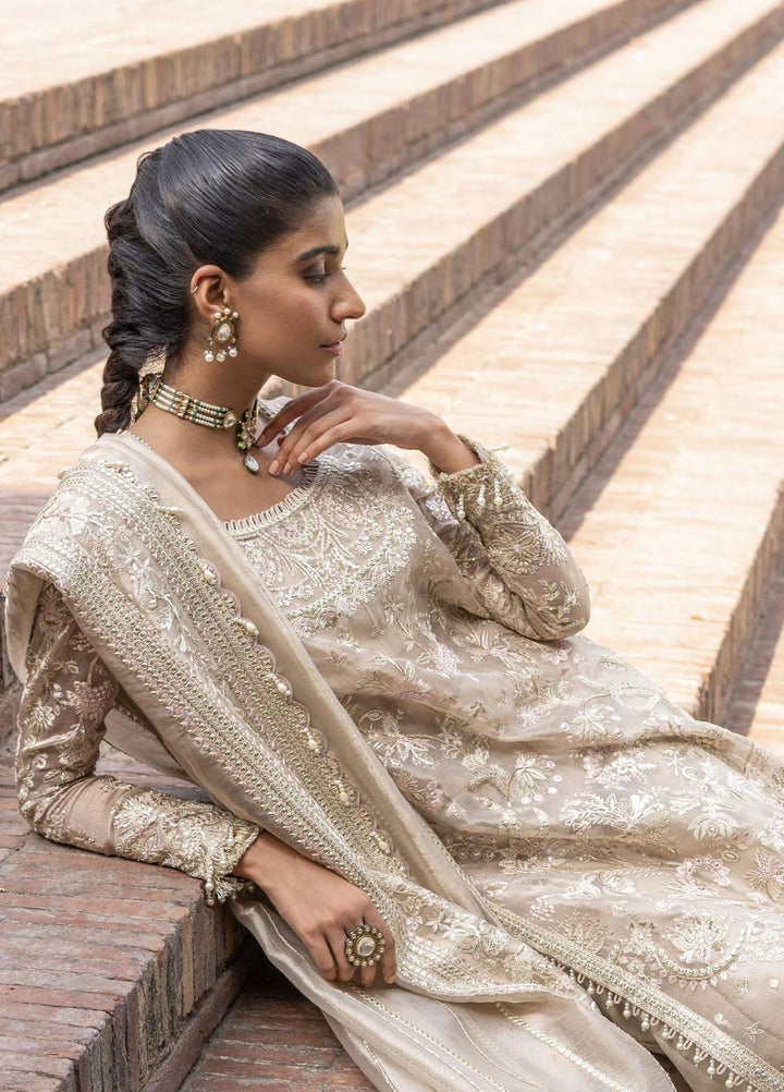 Dastangoi By Afrozeh Embroidered Tissue Suits Unstitched 3 Piece AF23DG AWE-23-V1-04 Ulfat - Wedding Collection