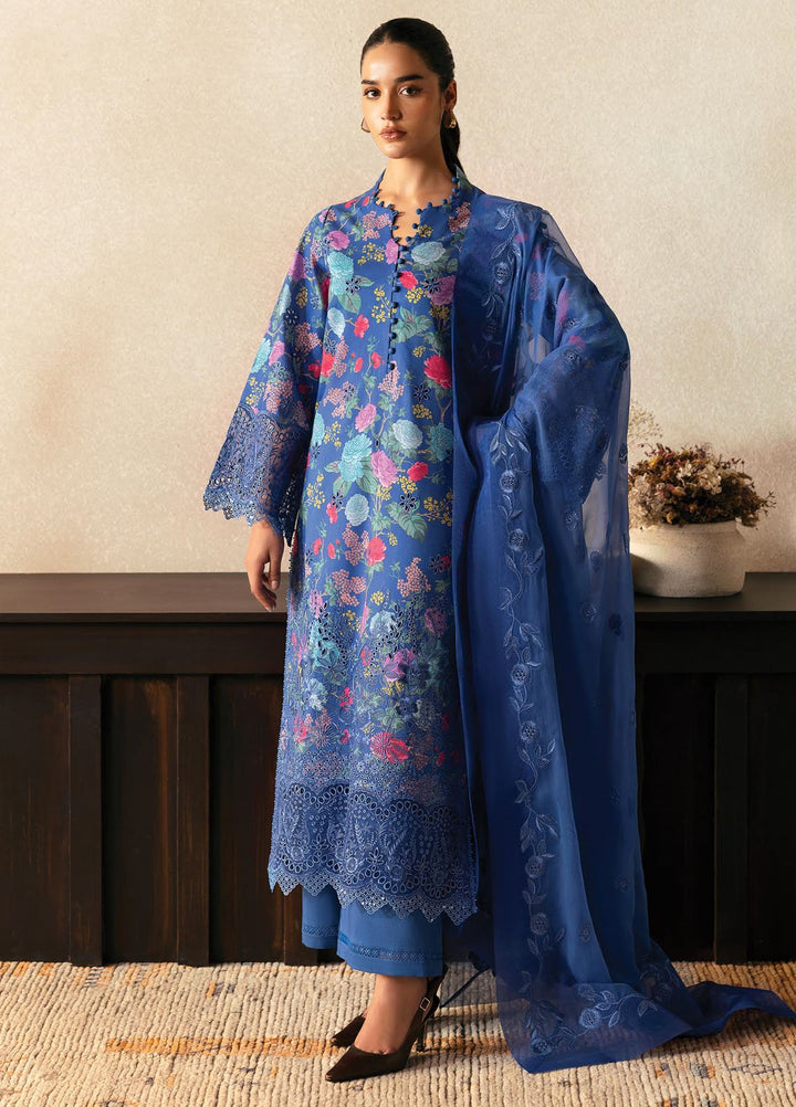 Daybreak by Afrozeh Embroidered Lawn Suits Unstitched 3 Piece AF25DB D-01 Mist Woven - Summer Collection