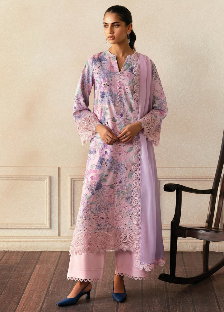 Daybreak by Afrozeh Embroidered Lawn Suits Unstitched 3 Piece AF25DB D-05 Cloud Kissed - Summer Collection