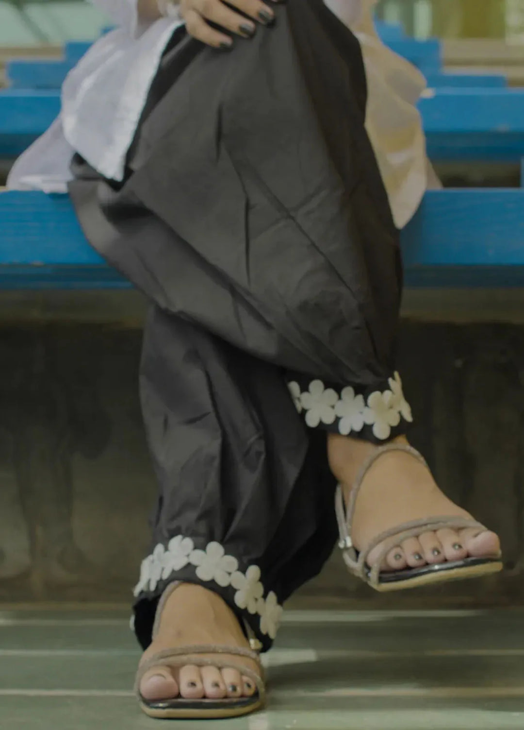 Deck Up Plain Cotton Marjina Shalwar Black