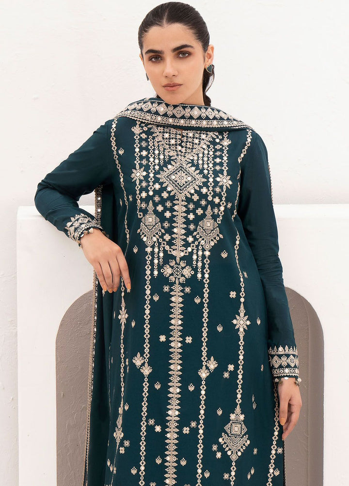 Delia By Jazmin Embroidered Lawn Suits Unstitched 3 Piece JZ24DL D-04 - Summer Collection