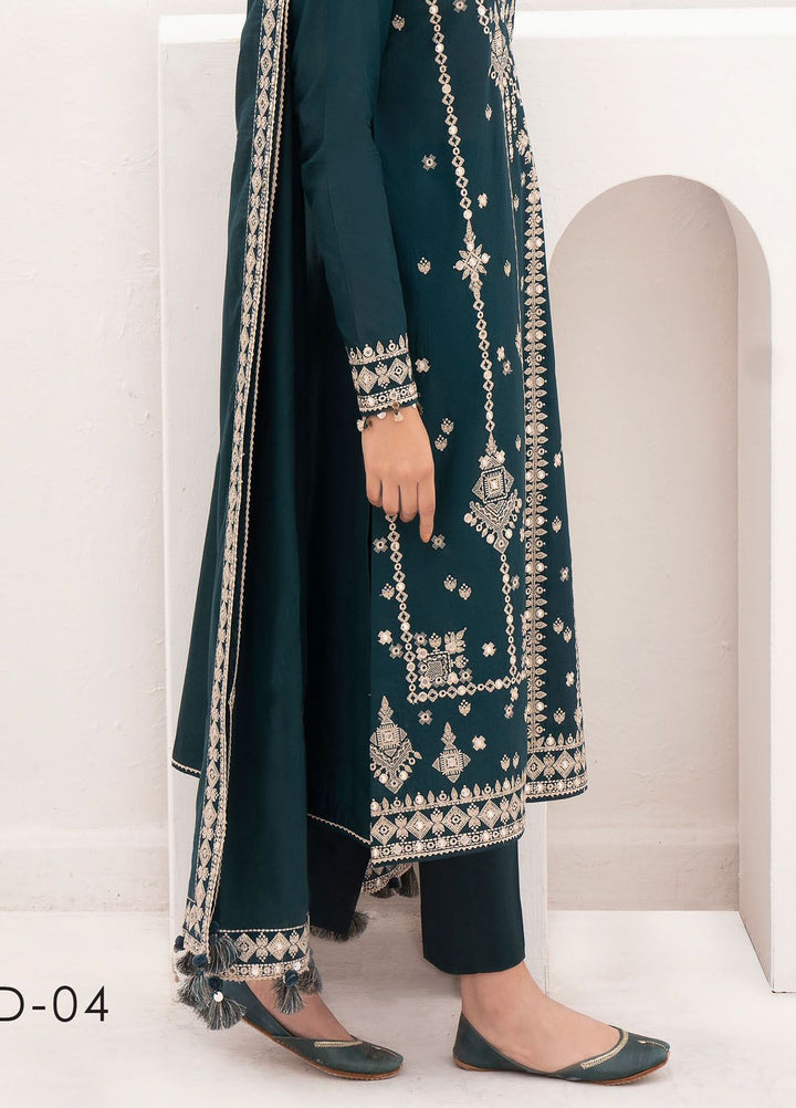 Delia By Jazmin Embroidered Lawn Suits Unstitched 3 Piece JZ24DL D-04 - Summer Collection