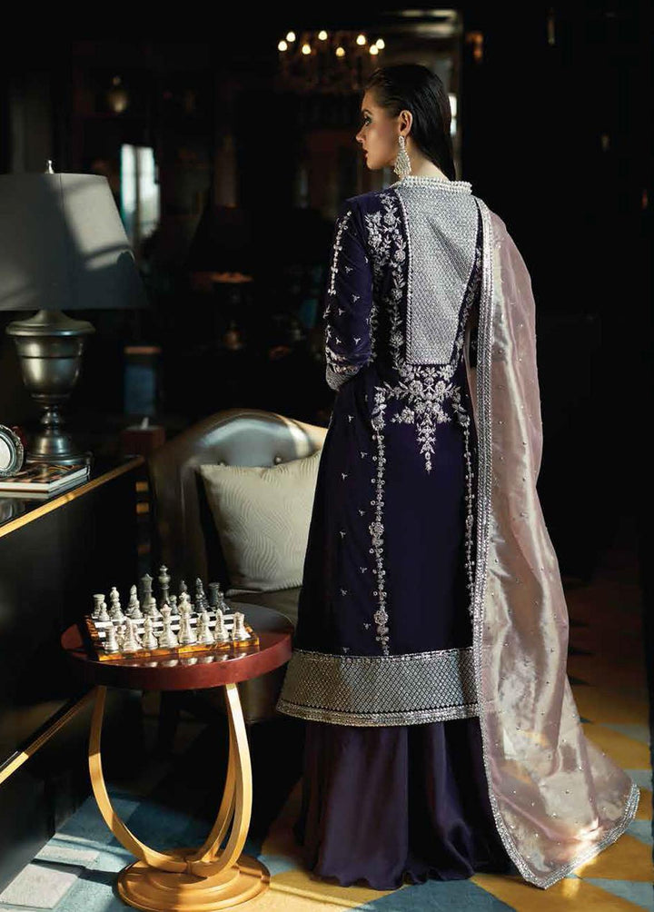 Destiny by Mushq Embroidered Velvet Suits Unstitched 3 Piece MQ22D MV22-01 Glee - Luxury Collection