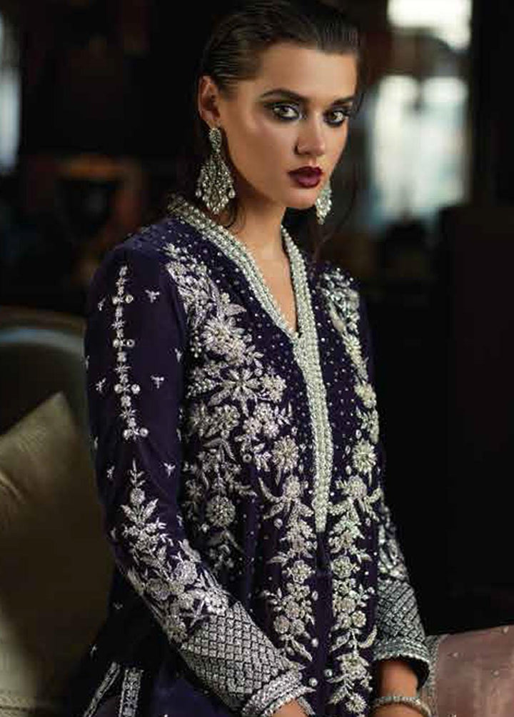 Destiny by Mushq Embroidered Velvet Suits Unstitched 3 Piece MQ22D MV22-01 Glee - Luxury Collection